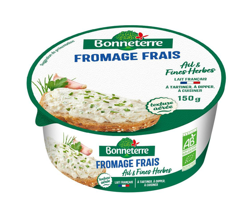 Visuel 1 du produit Fromage frais aux fines herbes bio Bonneterre - 150 g