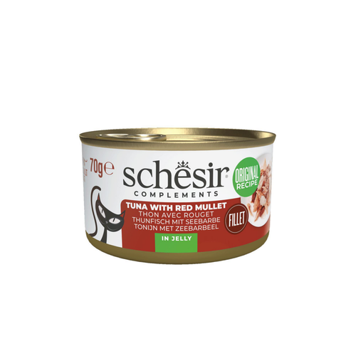 Visuel 1 du produit Alimentation humide pour chat thon rouget gelée Schesir - 70 g