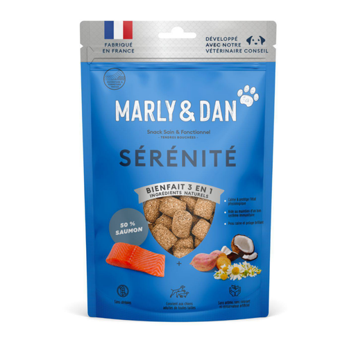 Visuel 1 du produit Friandises pour chien tendres bouchées sérénité Marly & Dan - 50 g