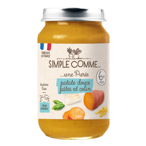 Visuel 1 du produit Pot patate douce polenta colin bio Simple Comme - 190g