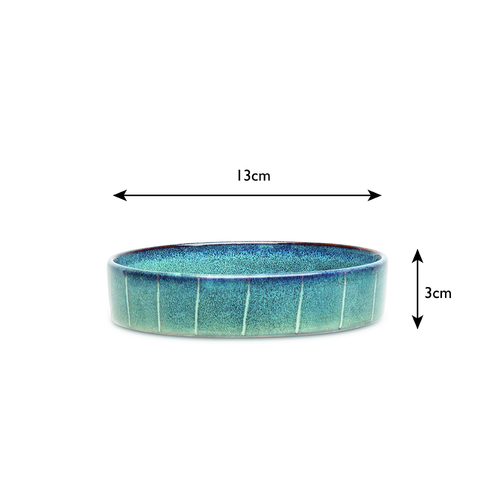 Visuel 6 du produit Gamelle pour chat en grès coloris gris avec rayures Reactive Glaze Scruffs - 13 x 13 x 3 cm