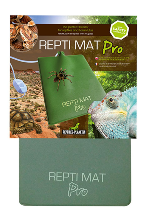 Visuel 1 du produit Plaque chauffante pour terrarium coloris vert Reptile Planet Repti Mat Pro 16W - 20 x 30 cm