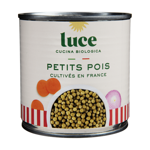 Visuel 1 du produit Petits pois à l'étuvée bio Luce - 400 g