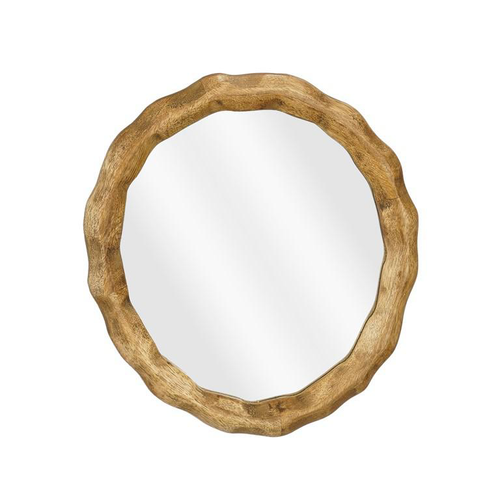 Visuel 1 du produit Miroir en bois de manguier Nick - 26,5 x 25 cm
