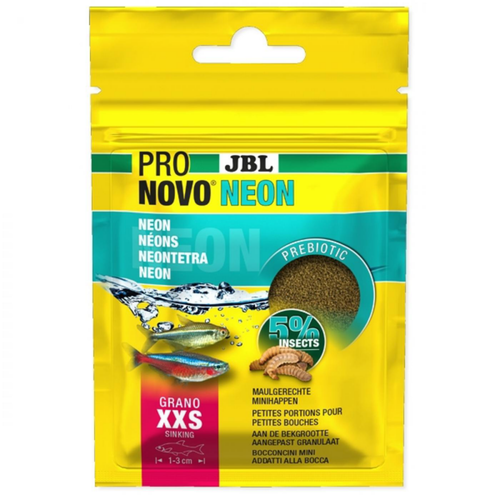 Visuel 1 du produit Aliment pour poissons de petite taille ProNovo Neon Grano XXS, JBL - 16g 20ml