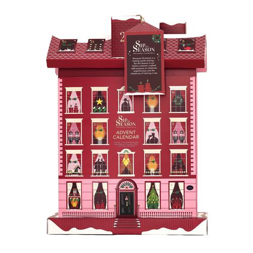 Visuel 2 du produit Calendrier de l’Avent avec assortiment de 12 thés et infusions bio Sip The Season Manoir anglais - les 24 sachets