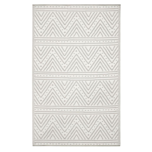 Visuel 1 du produit Tapis coloris gris en polypropylène recyclé - 90 x 150 cm