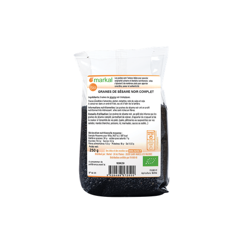 Visuel 2 du produit Sésame noir bio Markal - 250 g