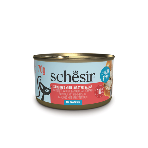 Visuel 1 du produit Alimentation humide pour chat morceaux de sardines Schesir - 70 g