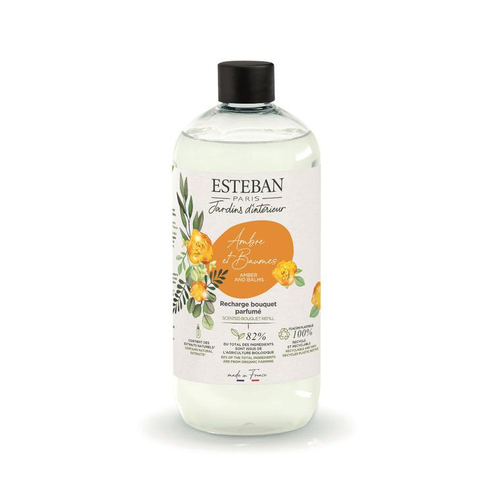 Visuel 1 du produit Recharge Ambre et Baumes pour bouquets parfumés Esteban - 500 ml