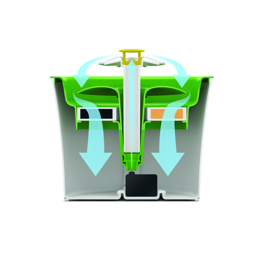 Visuel 4 du produit Fontaine à eau pour chat blanche et verte Cat-it Flower - 3 L