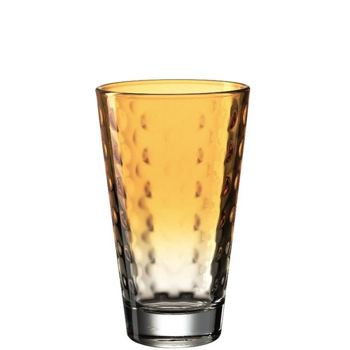 Visuel 1 du produit Verre 30 cl LD coloris abricot Optic Pastel - Ø 8 x 13,2 cm