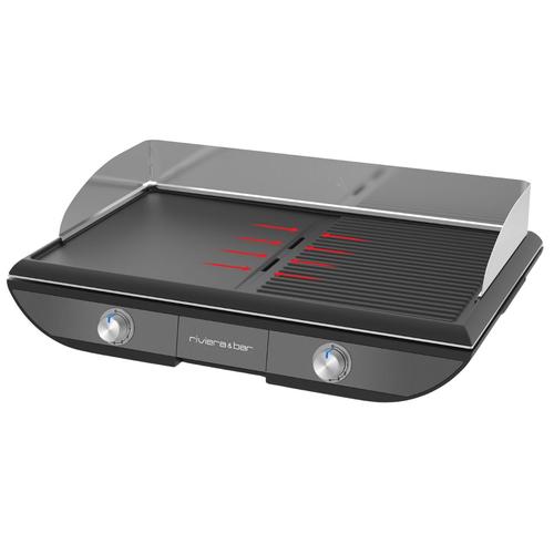 Visuel 3 du produit Plancha grill 2300 W avec deux zones de chauffe Riviera & Bar® QPL570 - 50 x 30 cm