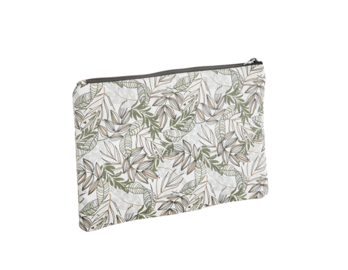 Visuel 1 du produit Pochette en tissu à motifs marron et gris Safeco Wanda - 30 x 20 cm