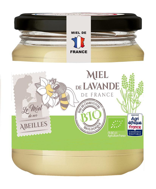 Visuel 1 du produit Miel de lavande bio de France Naturalim - 375 g