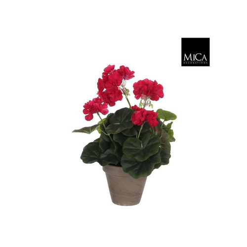Visuel 1 du produit Géranium rose plante artificielle en pot H 34 x Ø 20 cm