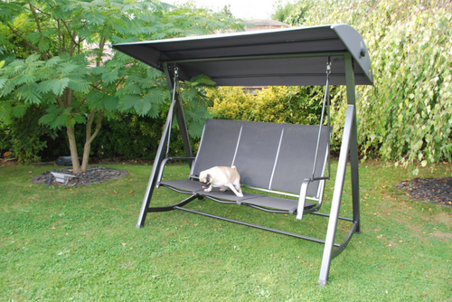 Visuel 6 du produit Balancelle de jardin aluminium anthracite mat MWH Kedline