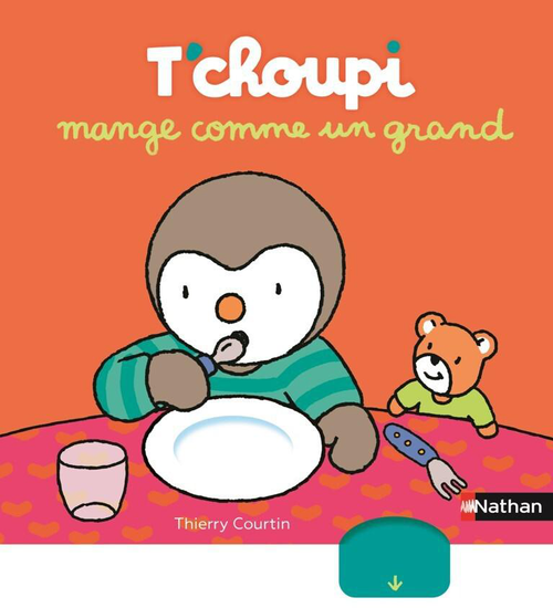 Visuel 1 du produit Livre T'choupi mange comme un grand aux Éditions Nathan - Dès 2 ans