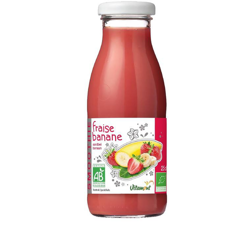 Visuel 1 du produit Smoothie fraise banane bio Vitamont - 25 cl