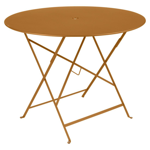 Visuel 1 du produit Table pliante Bistro coloris marron en acier Fermob - Ø 96 x 74 cm