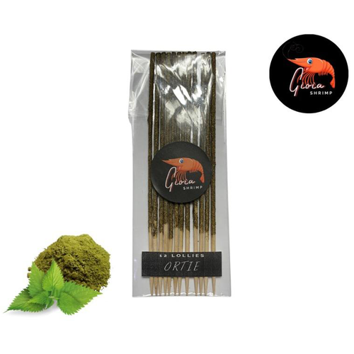 Visuel 1 du produit Lollies à l'ortie bio pour les crevettes d'aquarium Gioiashrimp – sachet de 12