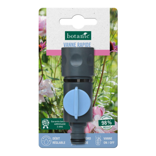 Visuel 1 du produit Vanne rapide botanic® avec embout automatique - Débit réglable