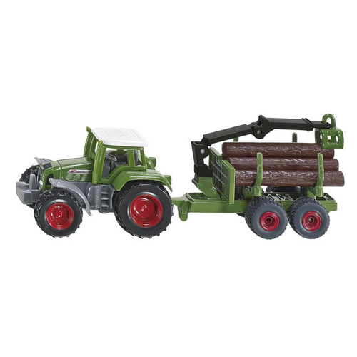 Visuel 1 du produit Tracteur avec remorque forestière Siku - echelle 1/64e
