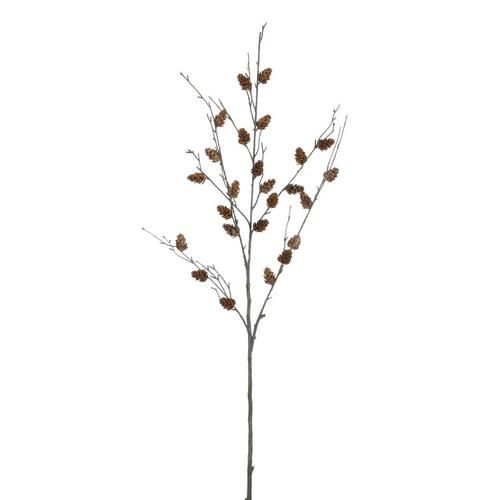 Visuel 1 du produit Branche artificielle de pomme de pin marron - 99 cm