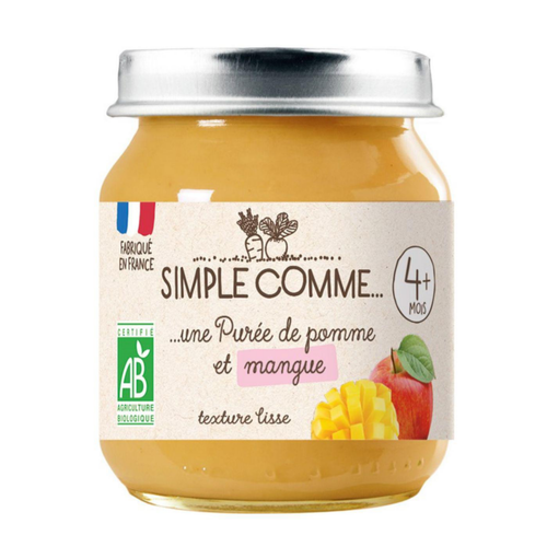 Visuel 1 du produit Pot pomme mangue bio Simple Comme - 125g
