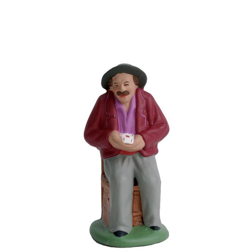 Visuel 1 du produit Personnage de crèche de Noël Oscar Santons Escoffier - 7 cm