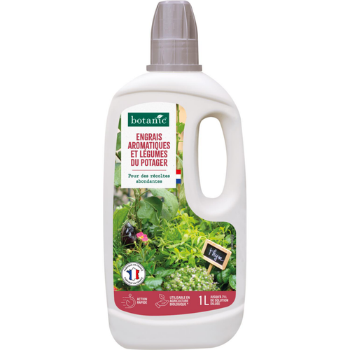 Visuel 1 du produit Engrais légumes du potager et plantes aromatiques en bouteille botanic® - 1L