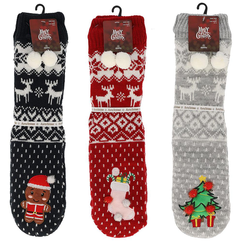 Visuel 1 du produit Chaussettes de Noël 3D pour femme Apollo - taille unique