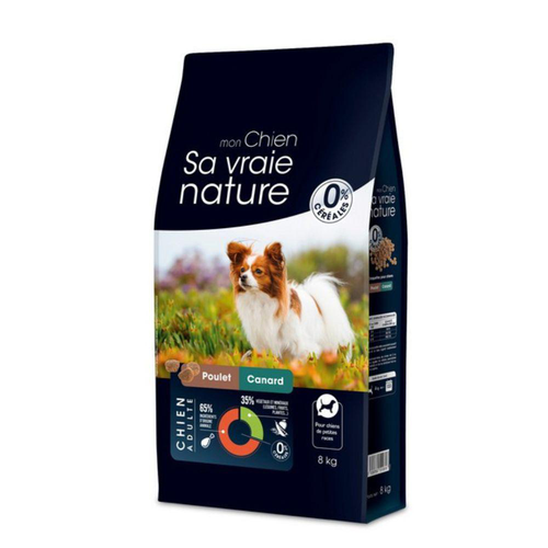 Visuel 1 du produit Croquette pour chien adulte de petite race canard poulet Sa vraie nature - 8 kg
