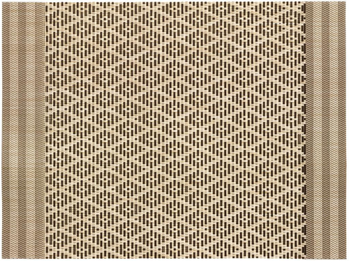 Visuel 1 du produit Set de table bicolore PVC et polyester café Kadra - 45 x 33 cm