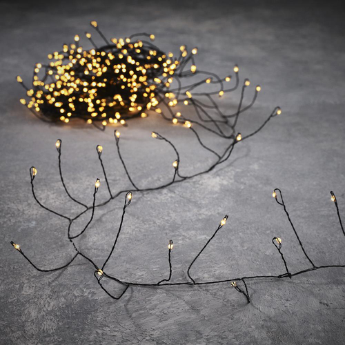 Visuel 1 du produit Guirlande snake light animée 240 micro-LED blanc orangé - 6 m