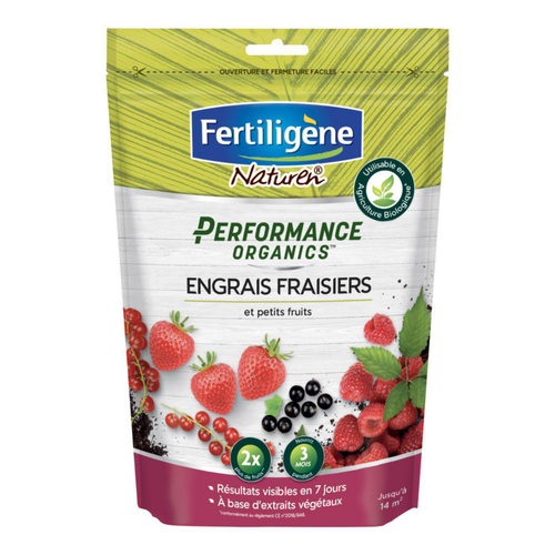 Visuel 1 du produit Engrais fraisiers et petits fruits Performance Organic Fertiligène - 700 g