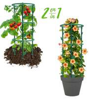 Visuel 2 du produit Tuteur rond façon treillis coloris vert Canada Eda - Ø 25 x H 66,3 cm