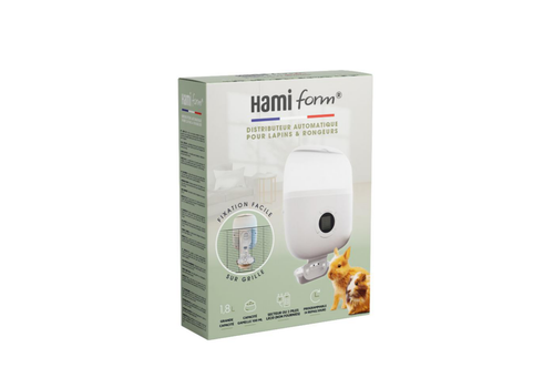 Visuel 1 du produit Distributeur automatique de granulés pour lapin et rongeur coloris blanc Hamiform