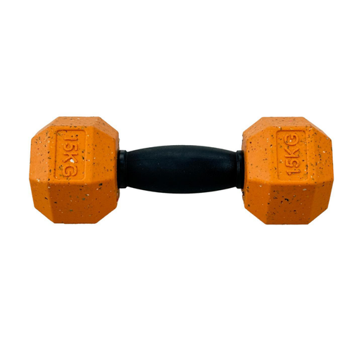 Visuel 1 du produit Jouet pour chien en caoutchouc naturel et Nike Grind coloris orange haltère flottante Max Fusion - Taille M
