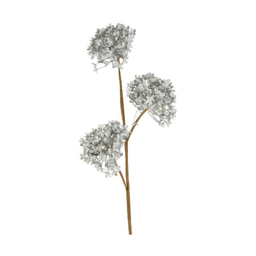 Visuel 1 du produit Branche artificielle avec fleurs argentées - 77 x 30 x 10 cm