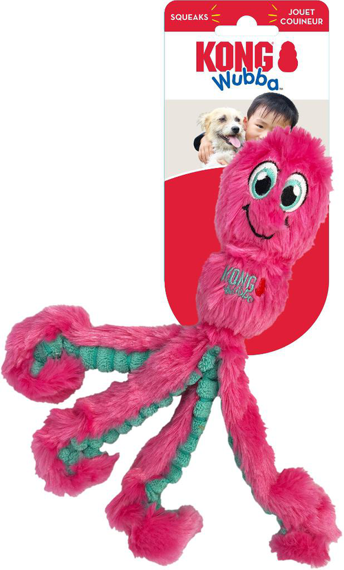 Visuel 6 du produit Jouet pour chien wubba octopus coloris multicolore Kong - taille M