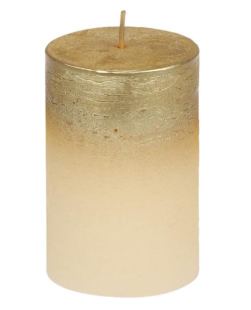 Visuel 1 du produit Bougie cylindrique champagne Foggy - Ø 6,8 x H 10 cm