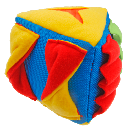 Visuel 1 du produit Jouet de fouille pour chien coloris multicolore triangle Wouapy - 15 cm