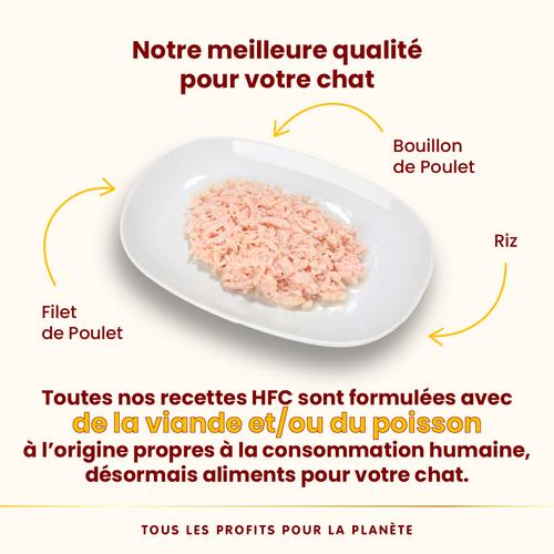 Visuel 3 du produit Pâtée pour chat HFC Natural au filet de poulet Almo Nature - 70 g