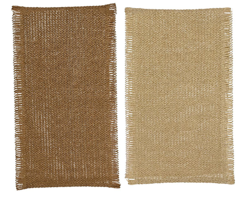 Visuel 1 du produit Chemin de table tressé en corde de papier naturel - 140 x 35 cm