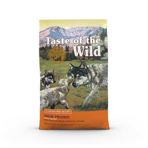 Visuel 1 du produit Croquettes pour chiot sans céréales bison et gibier rôti Taste of the Wild High Prairie - 12,2 kg
