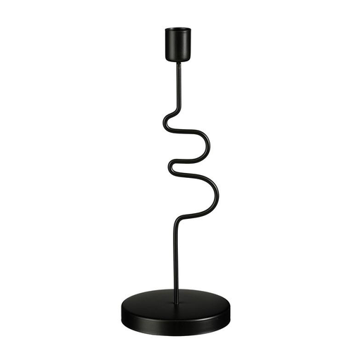 Visuel 1 du produit Bougeoir en métal noir Raza - Ø 10 x H 18 cm