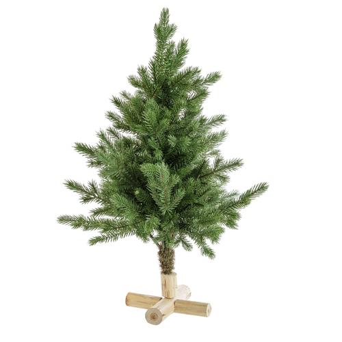 Visuel 1 du produit Sapin de Noël artificiel coloris vert Myrkdale - H 60 x Ø 53 cm
