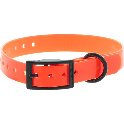 Visuel 1 du produit Collier pour chien en polyuréthane coloris orange boucle double Canihunt Xtreme - 1,9 x 0,25 x 45 cm