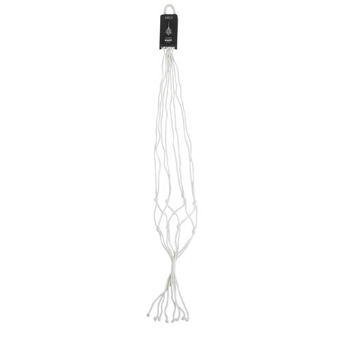 Visuel 1 du produit Suspension pour pot coloris blanc en coton Knot Mica Decorations - 140 x Ø 15 cm